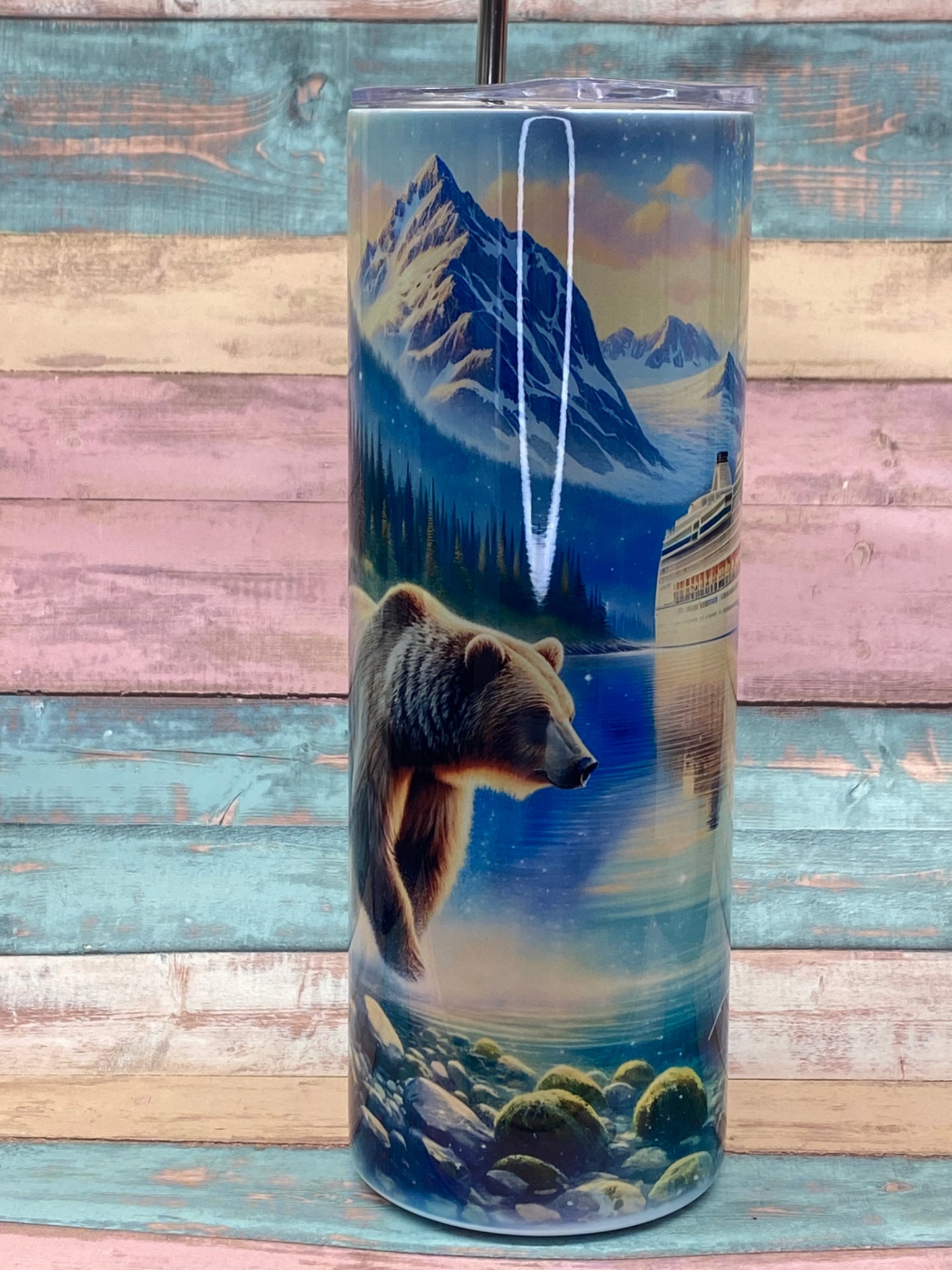 Edelstahltumbler „Nordic Wilderness“ – 20 oz (ca. 590 ml)