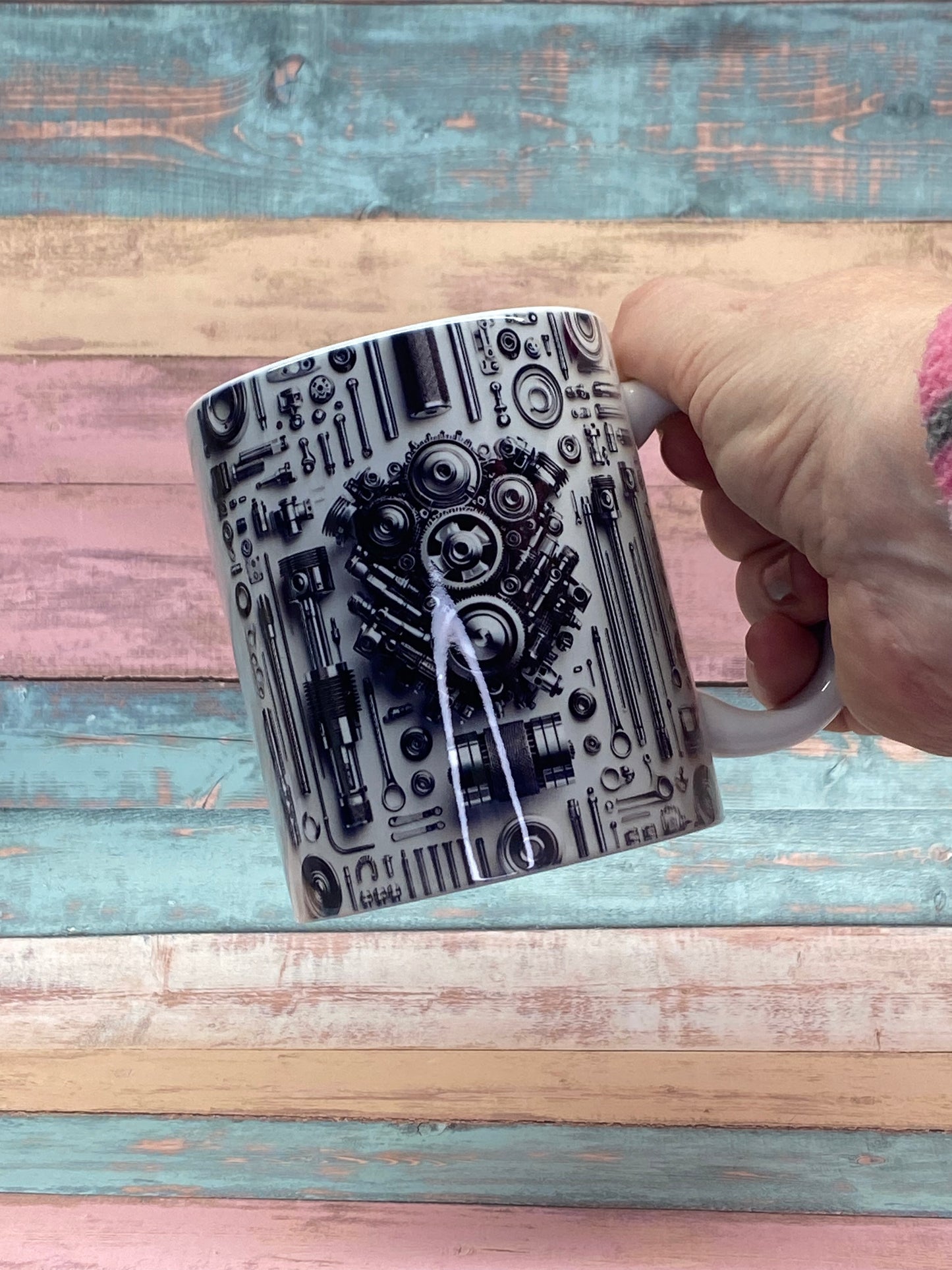 Kaffeetasse „Mechanisches Herz“ – Technik trifft Gefühl