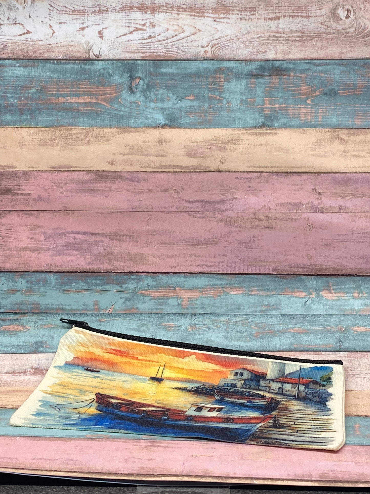 ✨ Stiftemäppchen „Nimm dir Zeit glücklich zu sein“