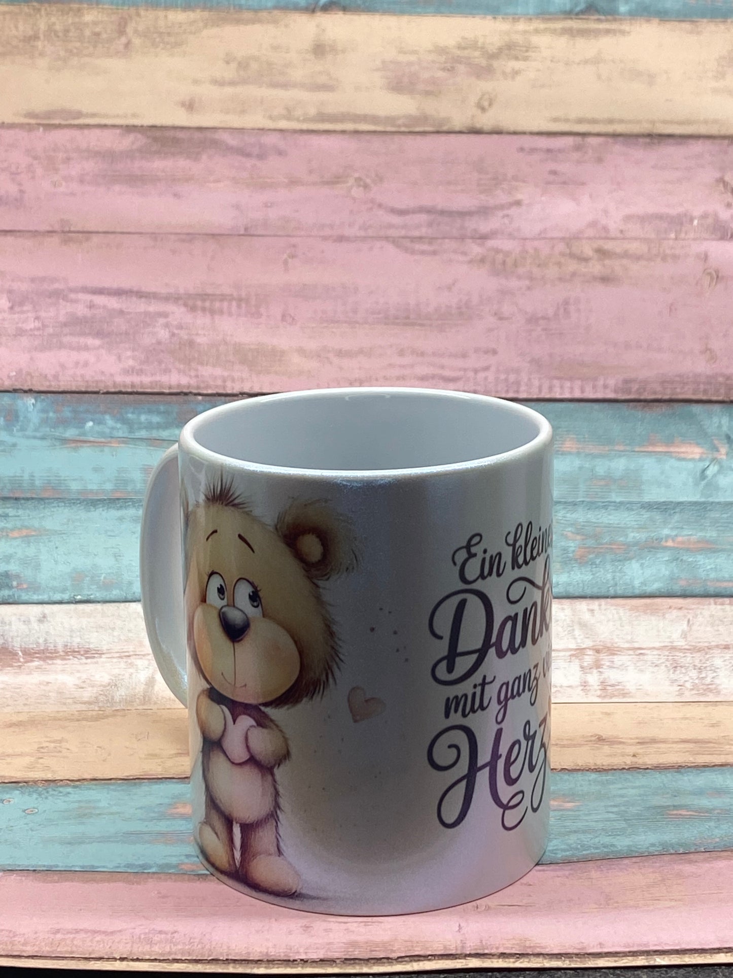 🧸 Keramiktasse „Ein kleines Danke mit ganz viel Herz“