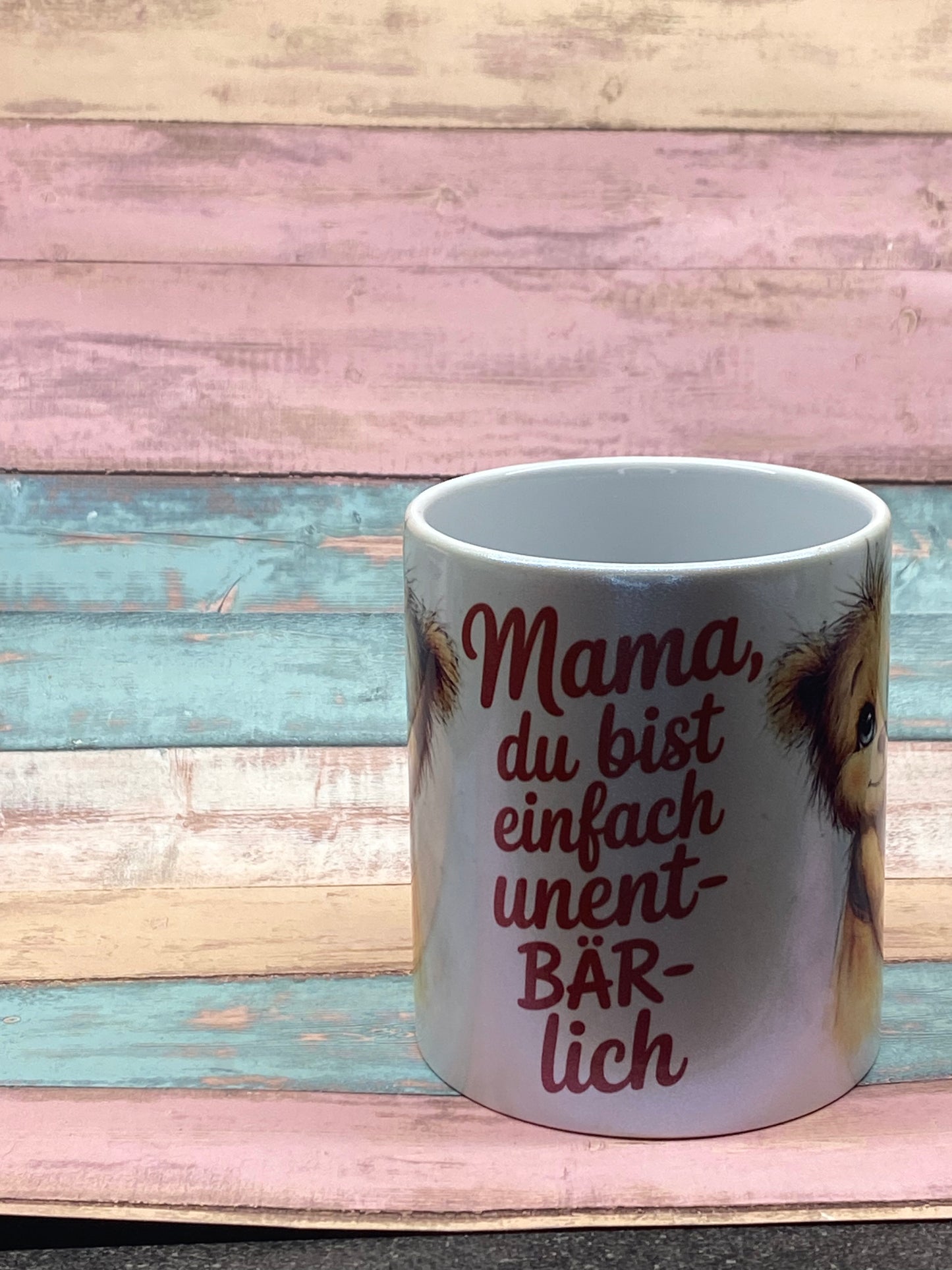 🧸 Keramiktasse „Mama, du bist einfach unent-bär-lich“