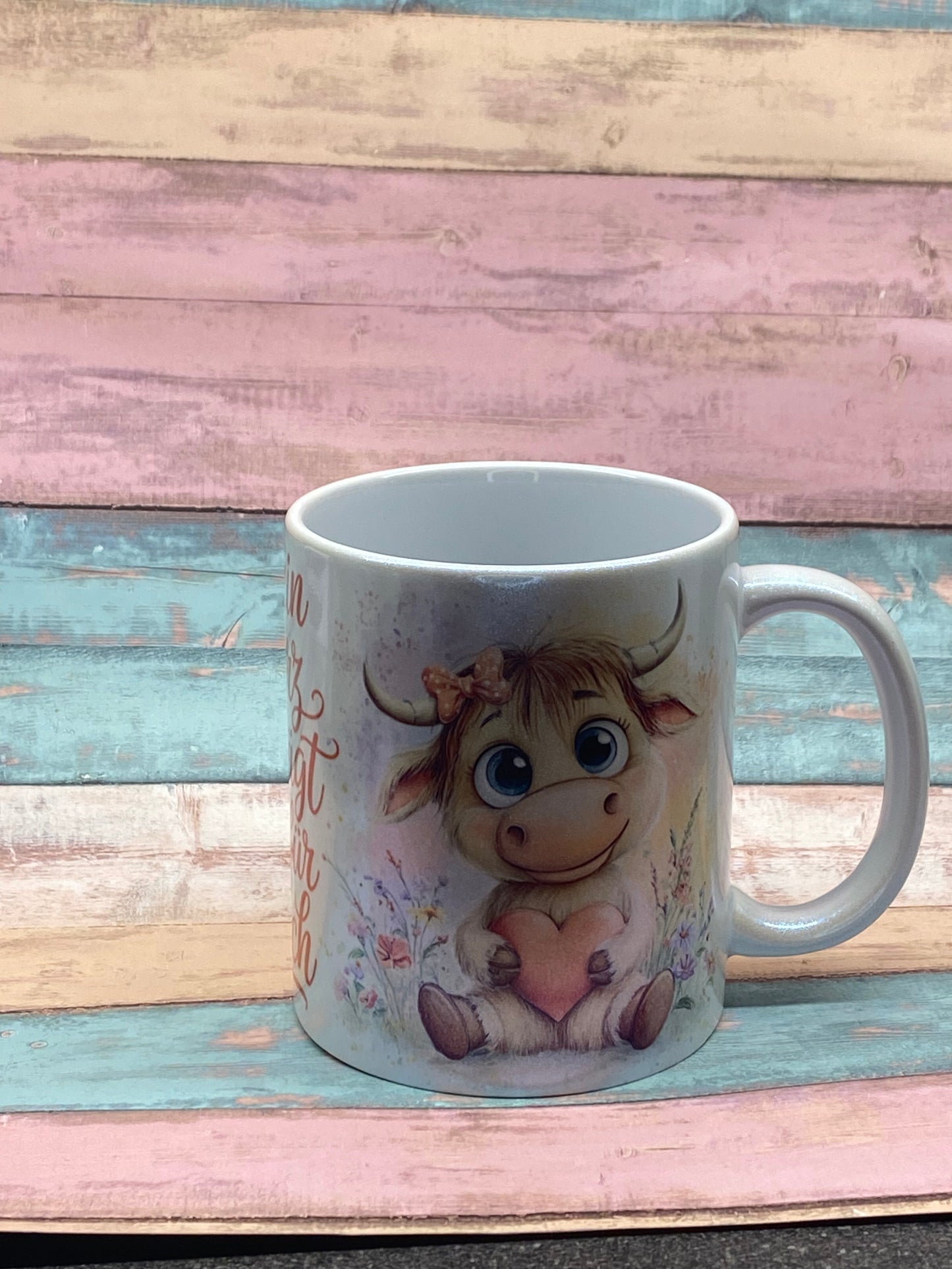 🐮 Keramiktasse „Mein Herz schlägt nur für Dich“