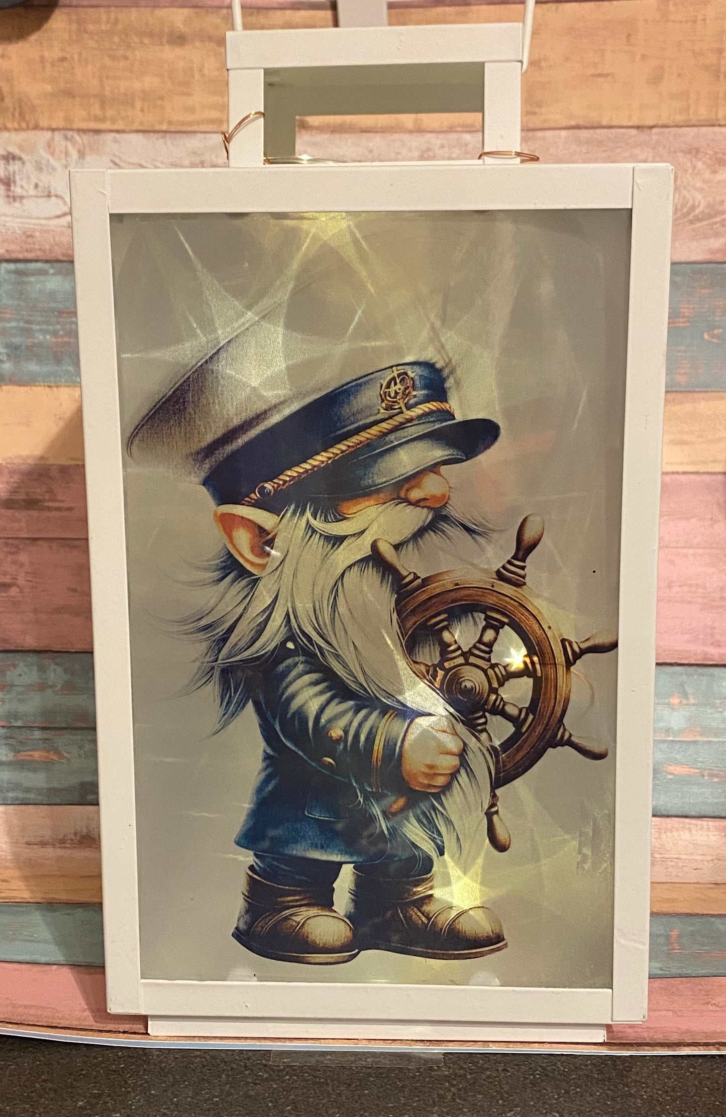 🕯️ Maritime Deko-Laterne „MOIN“ – Seemann-Motiv