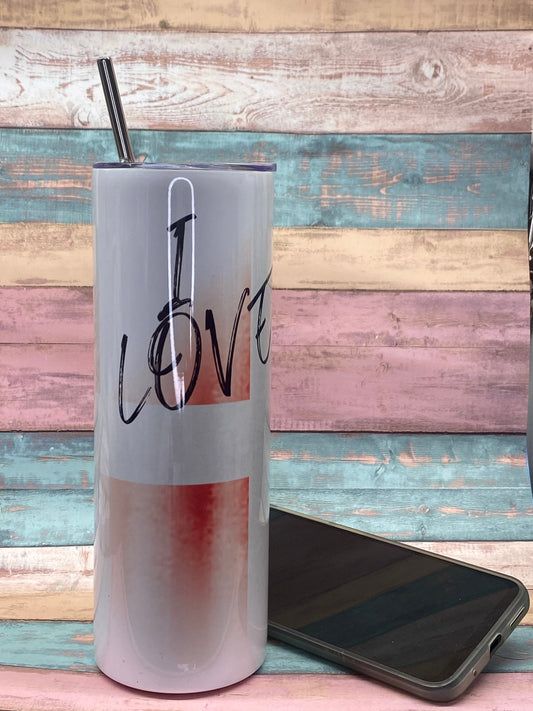 ❤️ Edelstahl Tumbler „LOVE – Denmark“ – stilvoll, modern & alltagstauglich