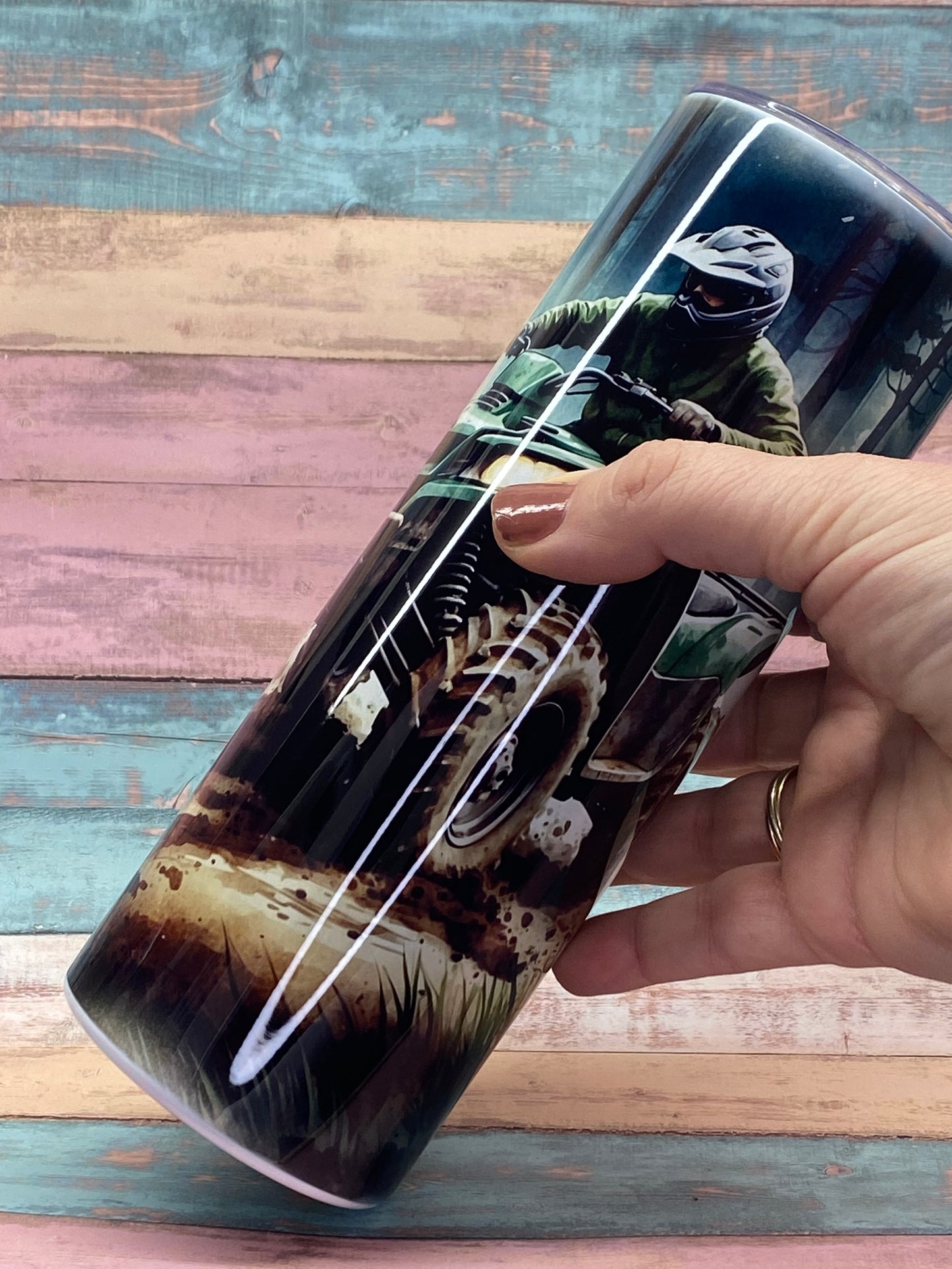 🏍️ Edelstahl Tumbler „ATV Adventure“ – Freiheit, Action & Natur