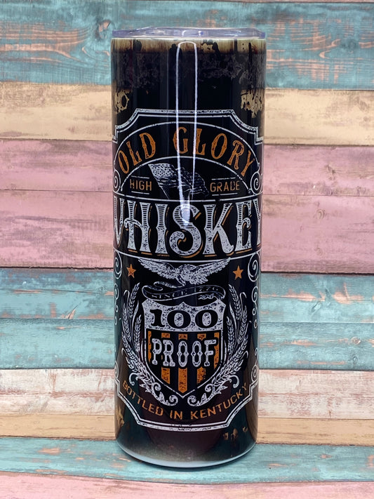 🥃 Edelstahl Tumbler „Old Glory Whiskey“ – Charakter. Stärke. Stil.