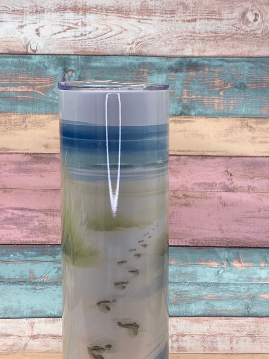 🌊 Edelstahl Tumbler „Dünenpfad am Meer“