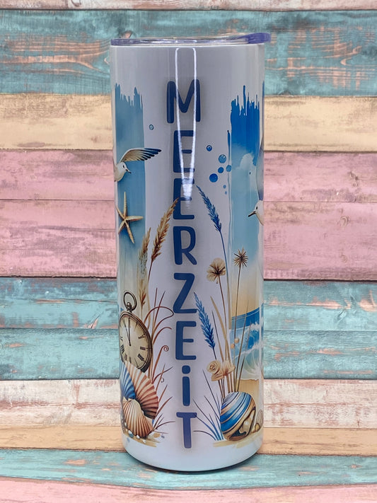 Edelstahltumbler „MEERZEIT“ – 20 oz (ca. 590 ml)