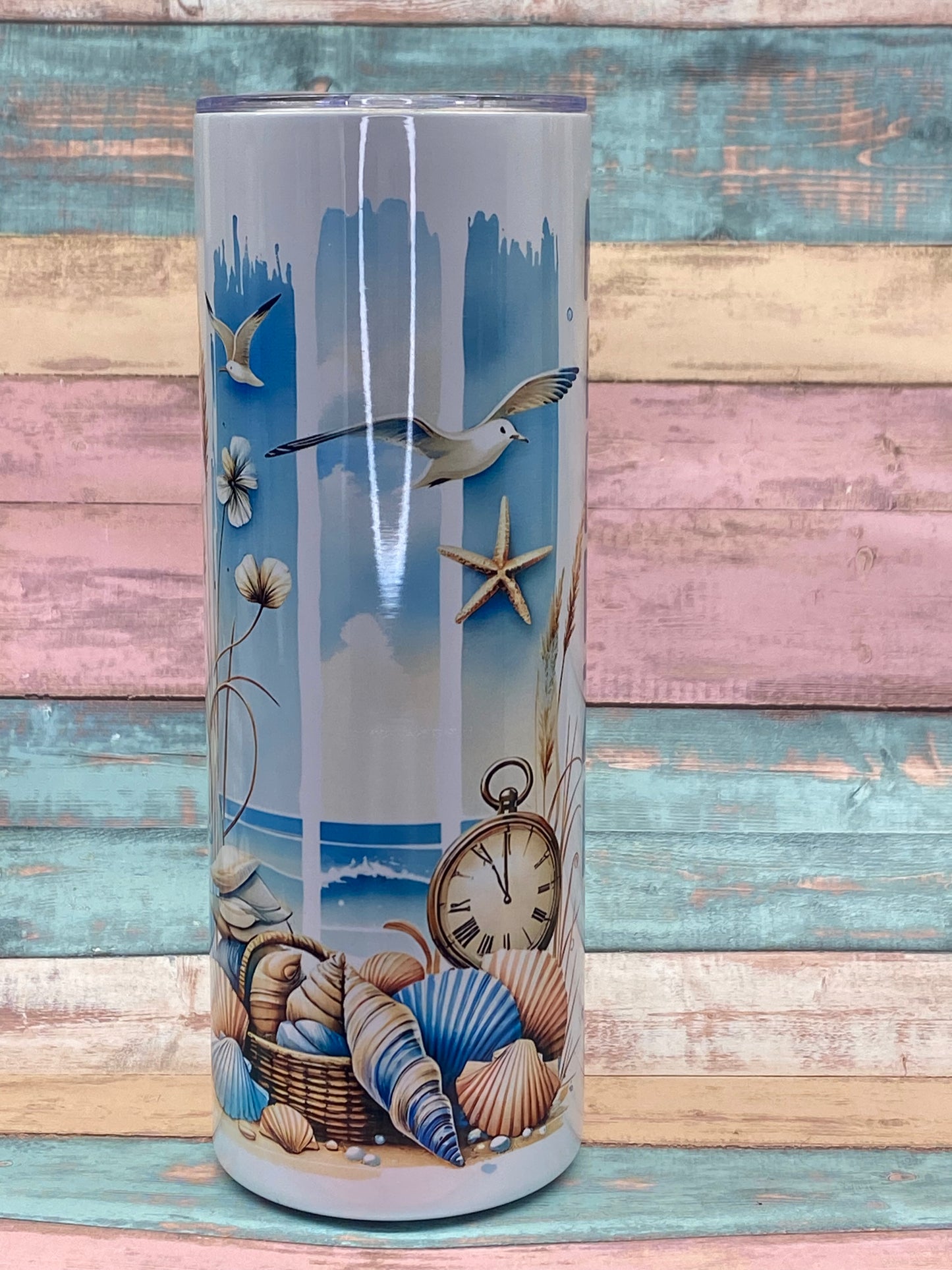 Edelstahltumbler „MEERZEIT“ – 20 oz (ca. 590 ml)