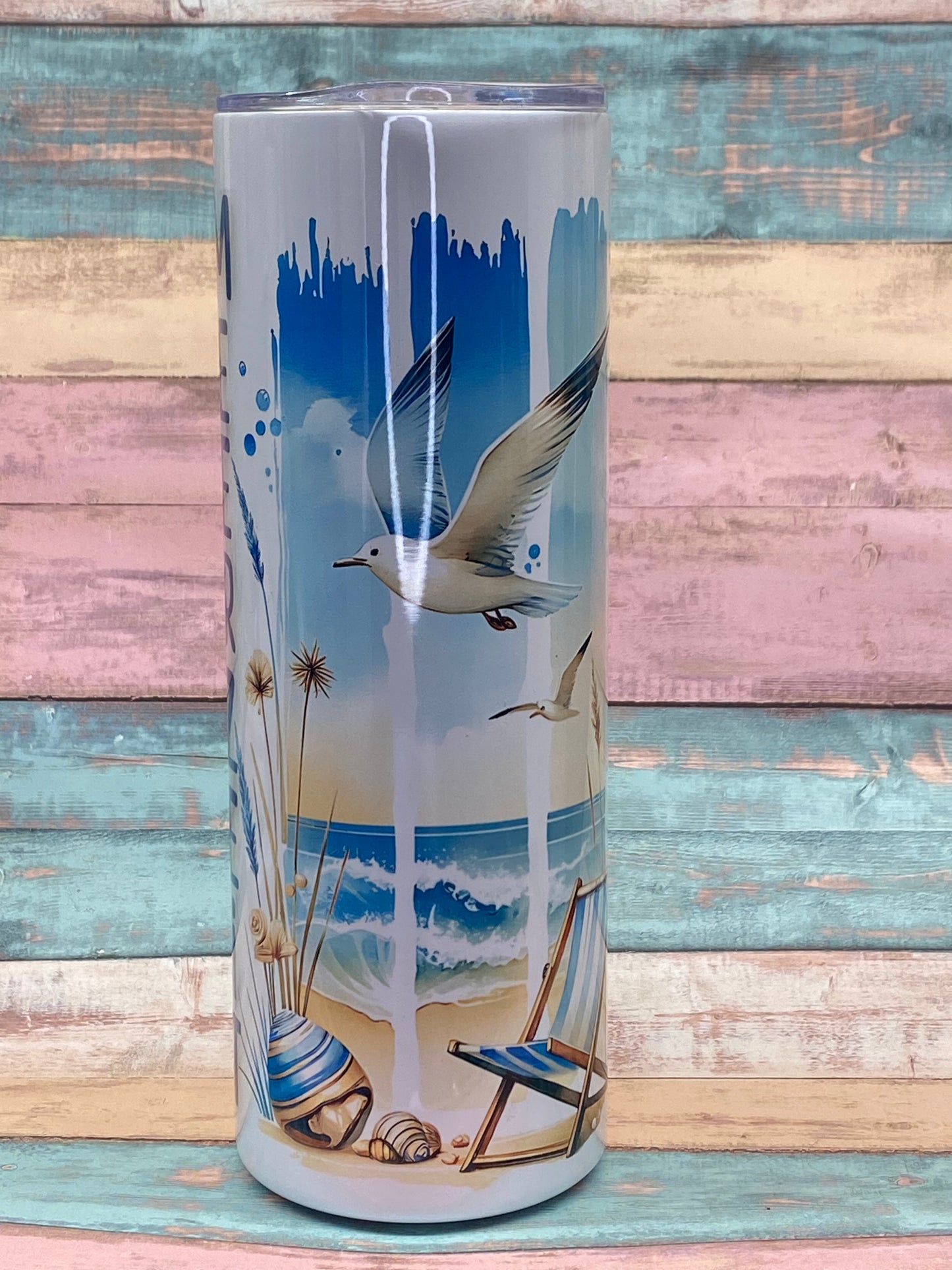 Edelstahltumbler „MEERZEIT“ – 20 oz (ca. 590 ml)