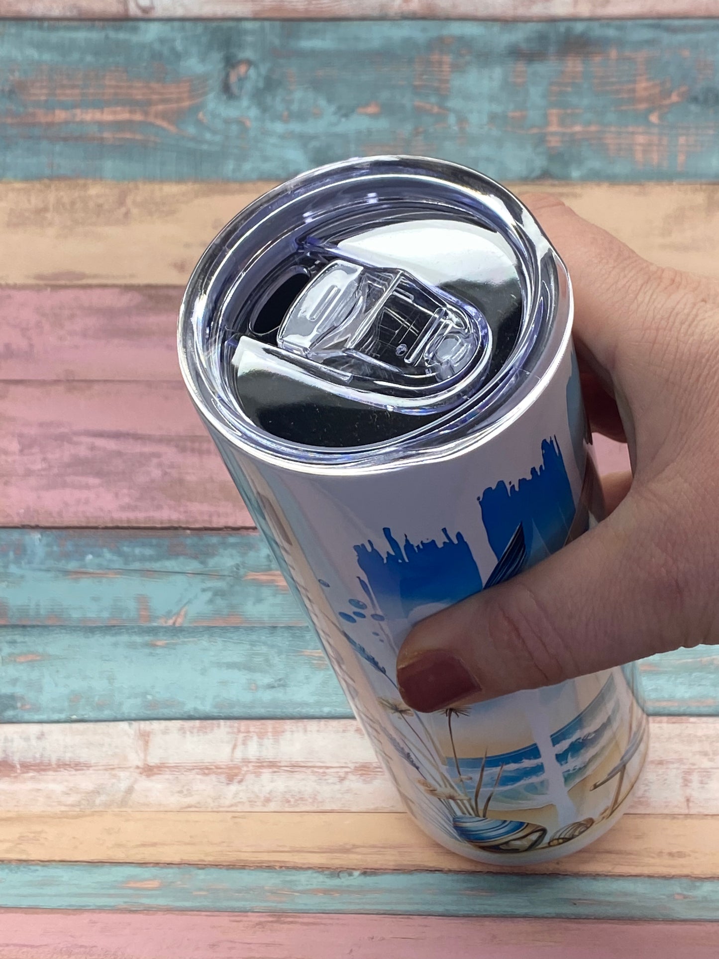 Edelstahltumbler „MEERZEIT“ – 20 oz (ca. 590 ml)