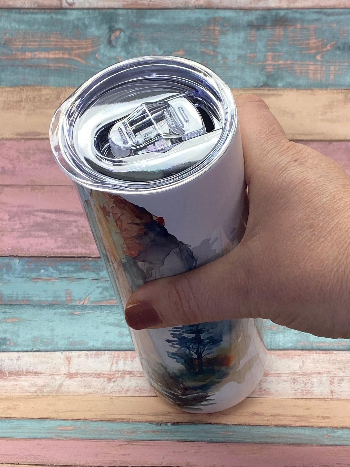 Edelstahltumbler „Wasserfall“ – 20 oz (ca. 590 ml)