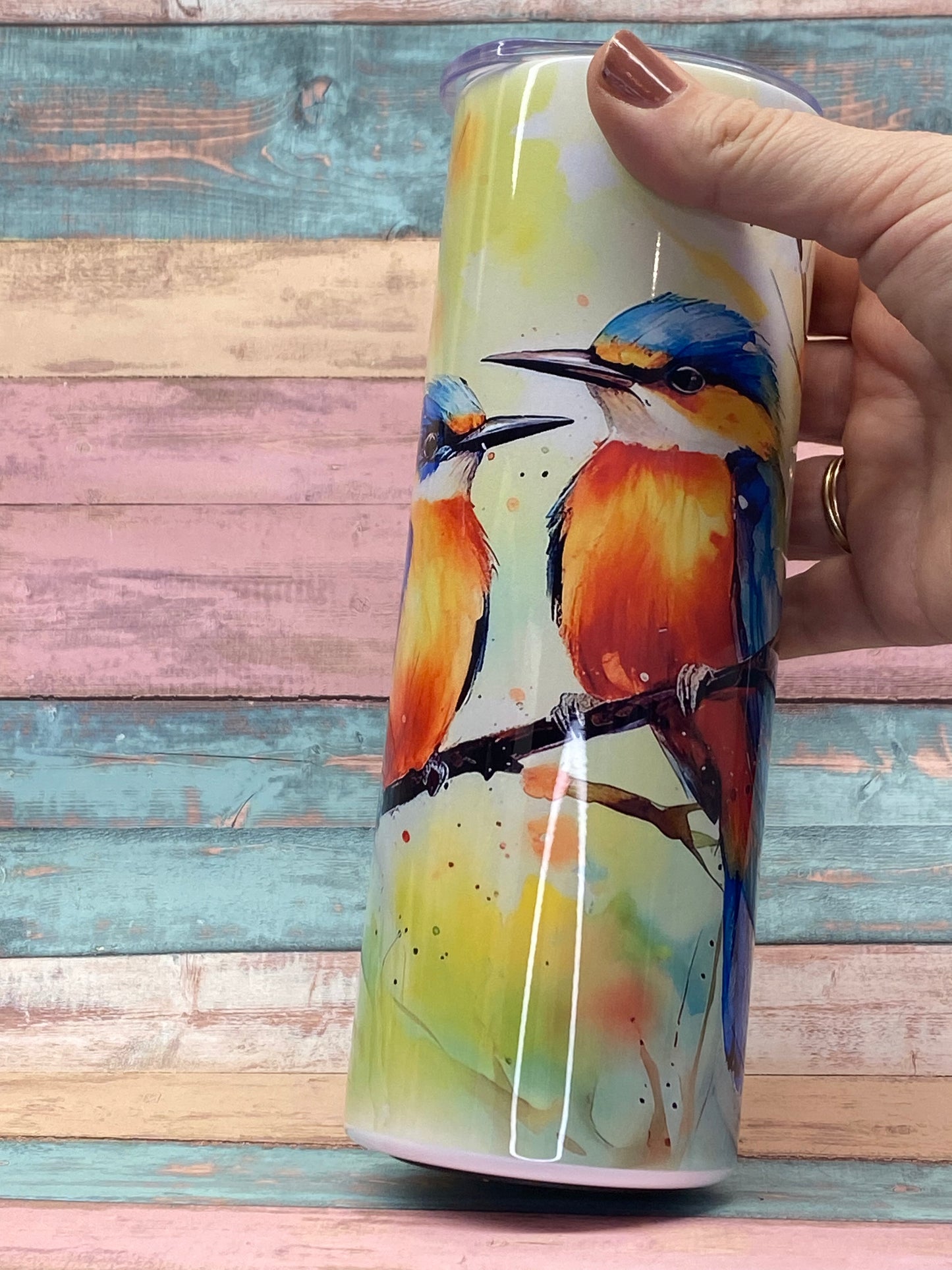 Edelstahltumbler „Eisvogel Duo“ – 20 oz (ca. 590 ml)