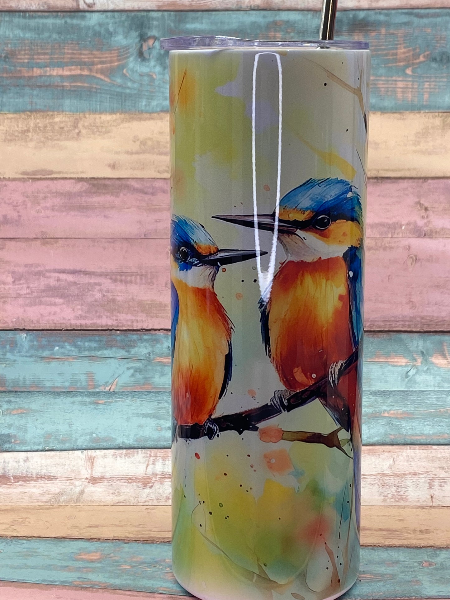 Edelstahltumbler „Eisvogel Duo“ – 20 oz (ca. 590 ml)