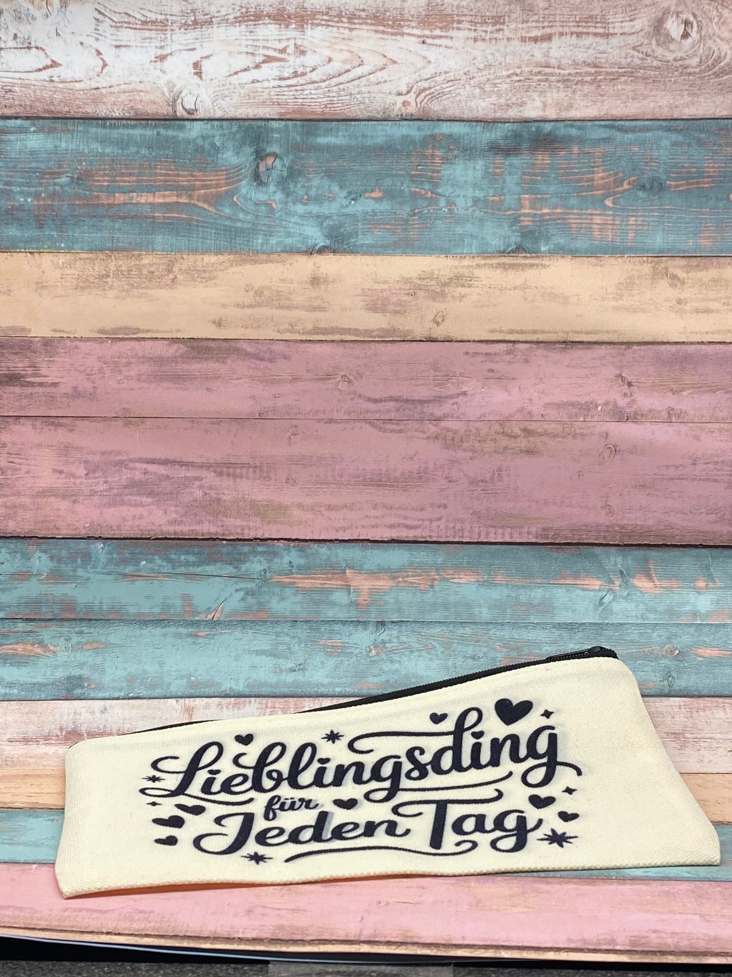 🧡 Kosmetiktasche „Wundertüte voller Lieblingssachen“ – maritimes Design