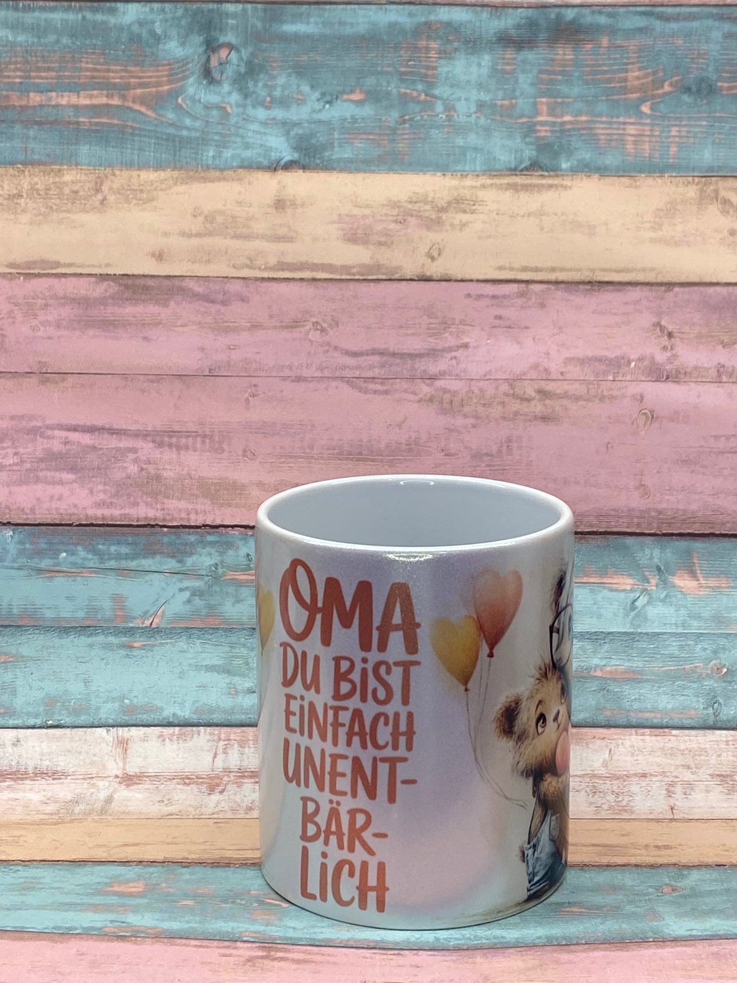 Keramiktasse „Oma, du bist einfach unent-bär-lich“