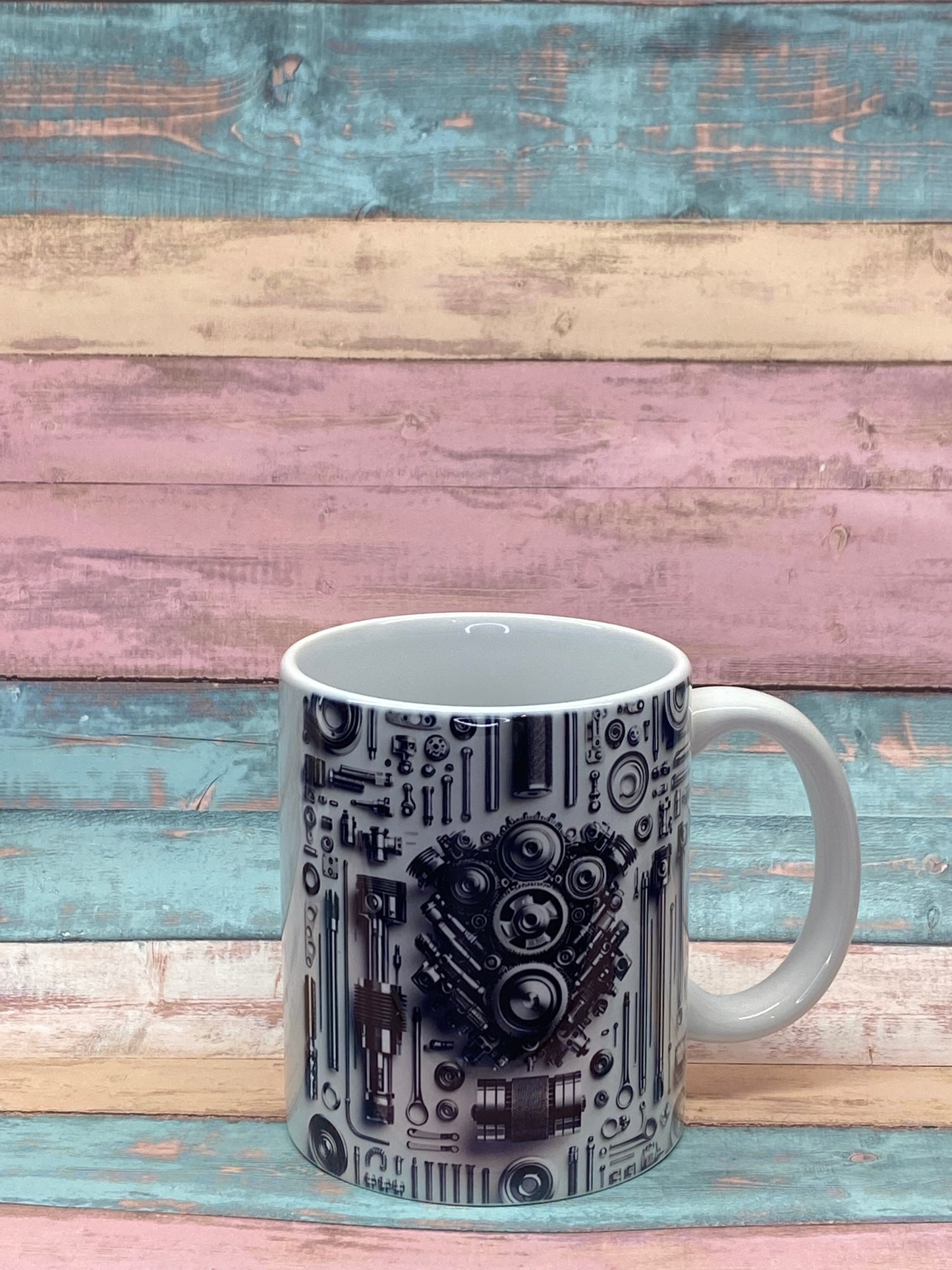 Kaffeetasse „Mechanisches Herz“ – Technik trifft Gefühl