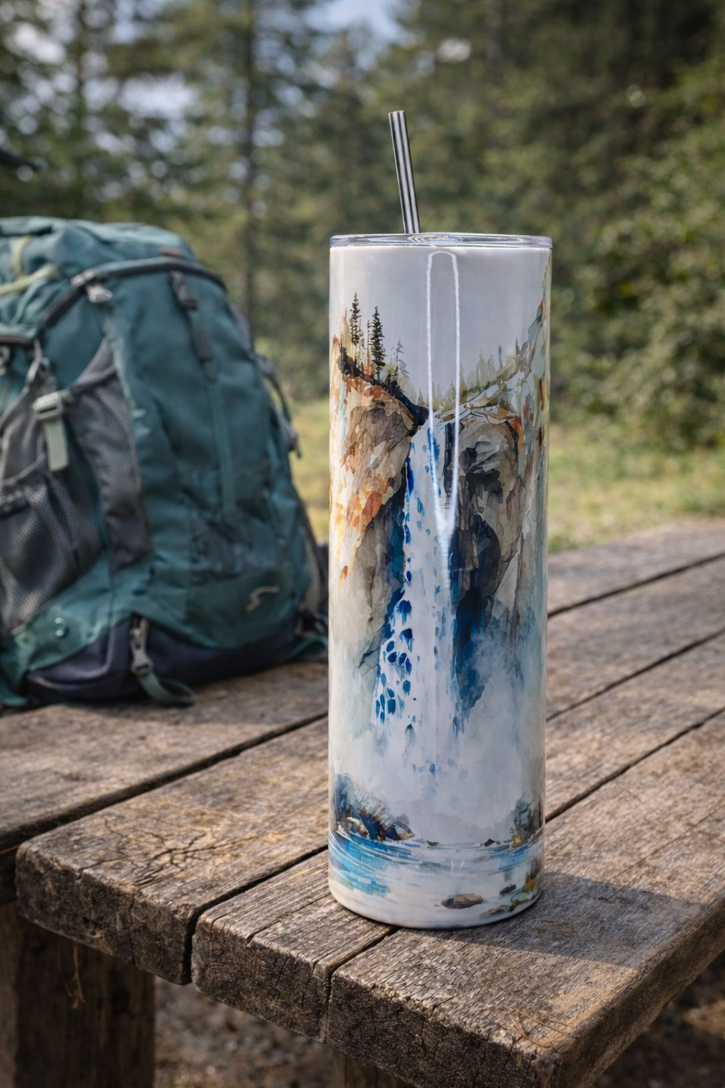 Edelstahltumbler „Wasserfall“ – 20 oz (ca. 590 ml)