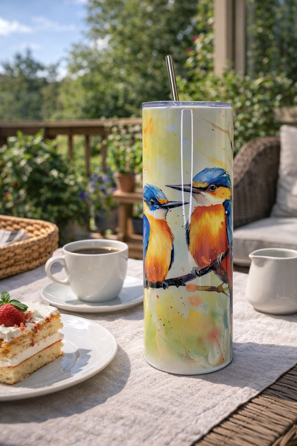 Edelstahltumbler „Eisvogel Duo“ – 20 oz (ca. 590 ml)