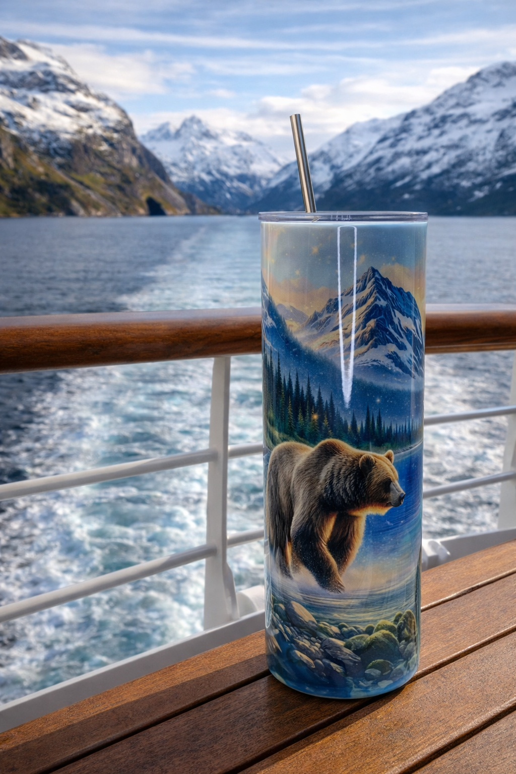 Edelstahltumbler „Nordic Wilderness“ – 20 oz (ca. 590 ml)