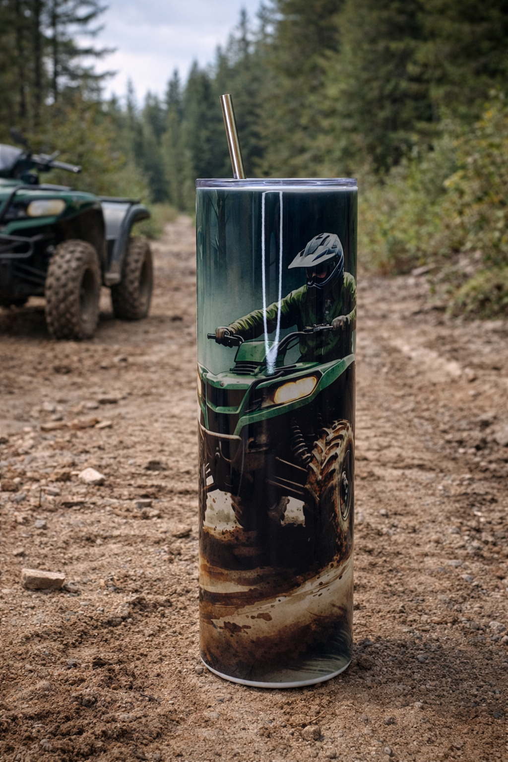 Edelstahl Tumbler „ATV Adventure“ – Freiheit, Action & Natur