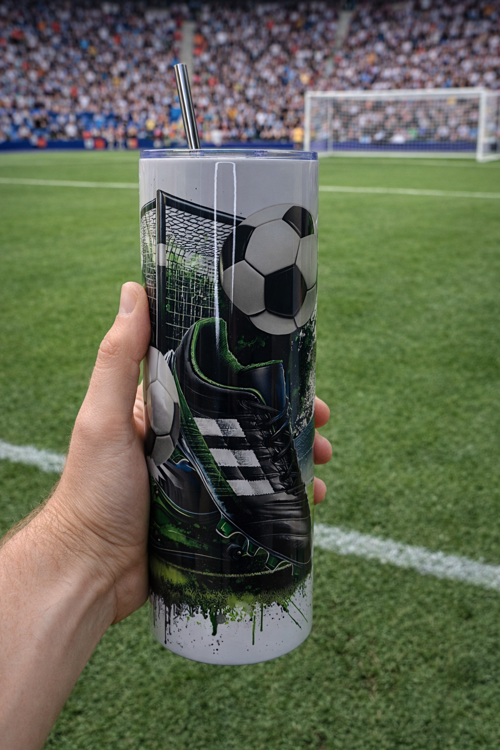Edelstahl Tumbler „Fußball Leidenschaft“ – für echte Kicker & Fans
